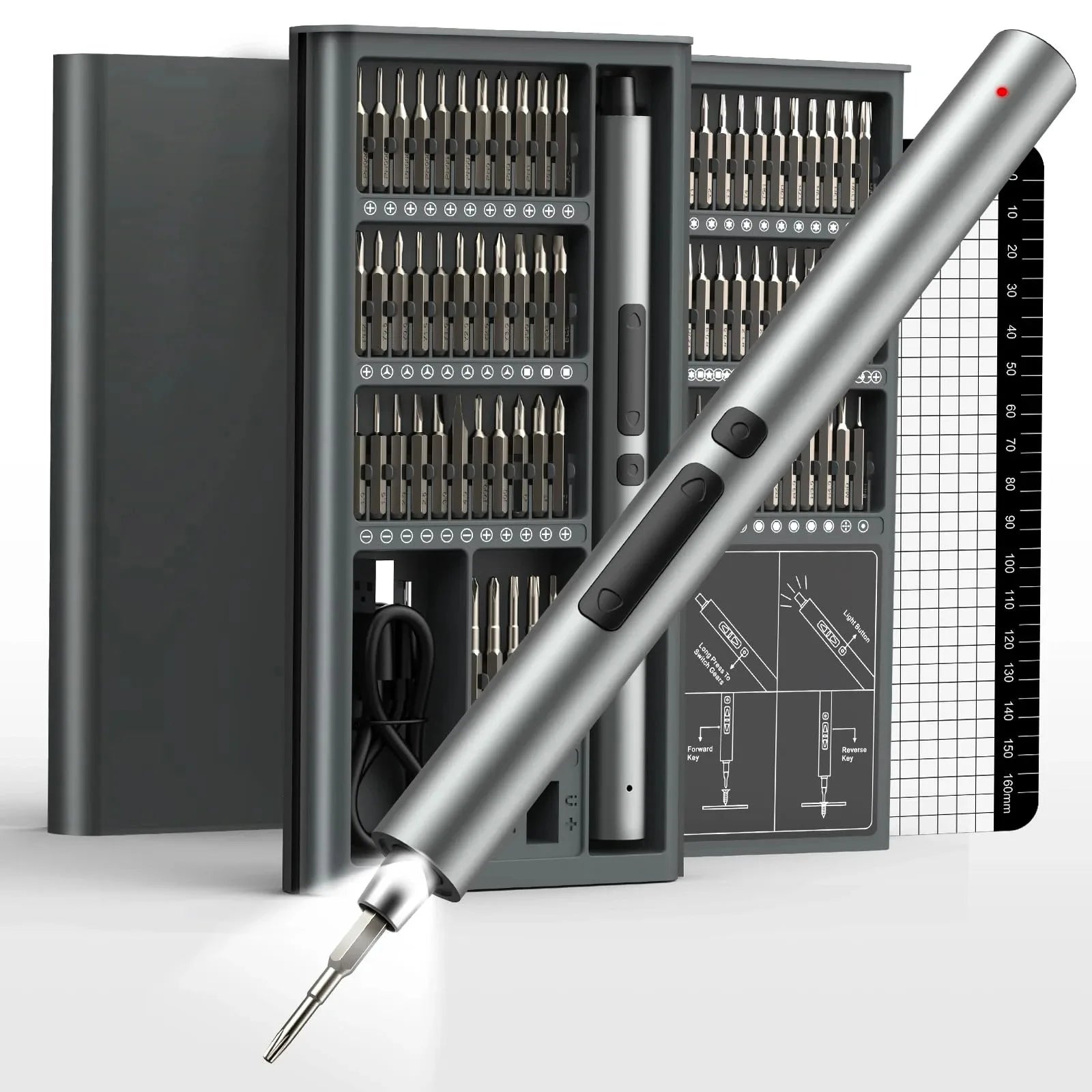 75 in 1 Electric Screwdriver Set with Magnetic Bits - Smarsty
