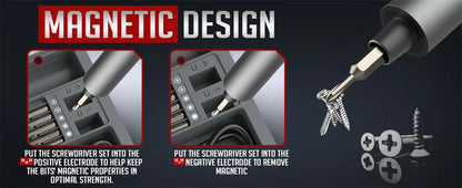 75 in 1 Electric Screwdriver Set with Magnetic Bits - Smarsty