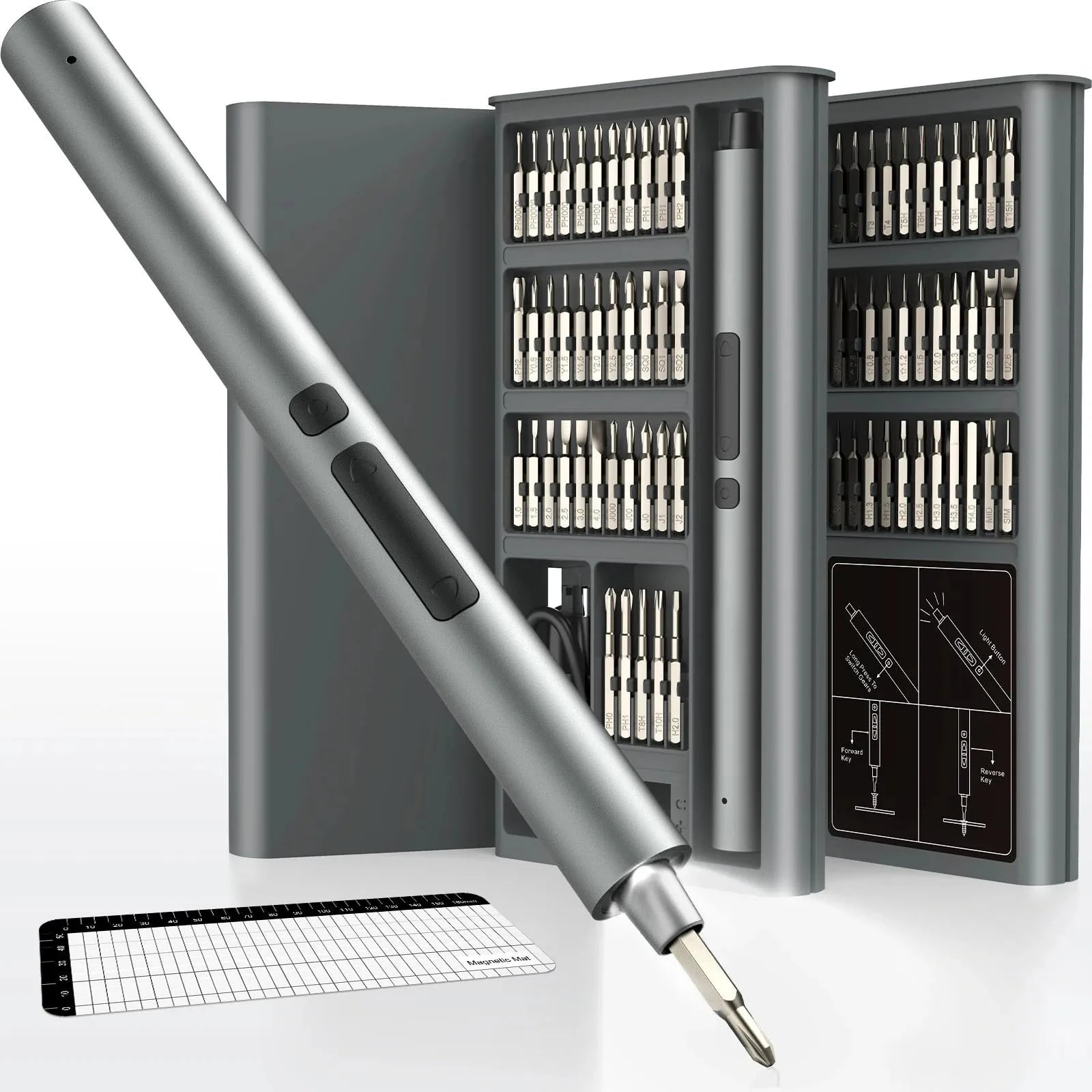 75 in 1 Electric Screwdriver Set with Magnetic Bits - Smarsty