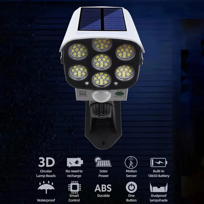 Solar Motion Sensor LED Lights for Outdoor Security - Smarsty
