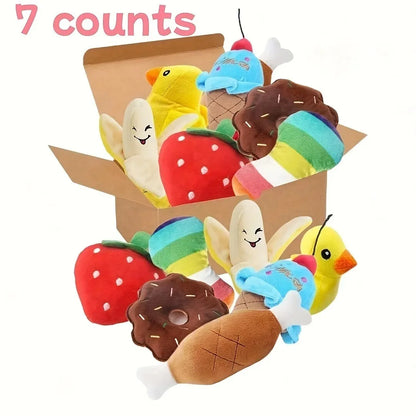 7-Piece Puppy Sound Toy Set for Chewing Fun - Smarsty