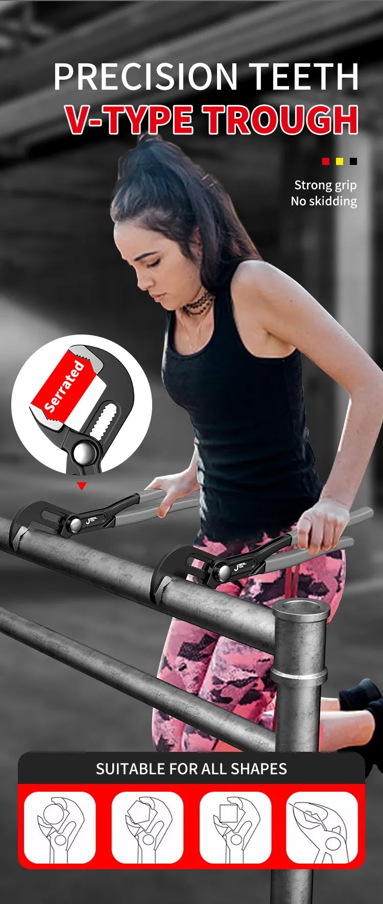 Adjustable Water Pump Pliers for Secure Gripping - Smarsty