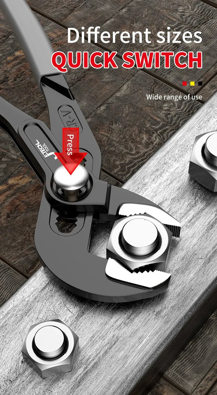 Adjustable Water Pump Pliers for Secure Gripping - Smarsty