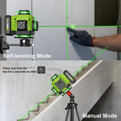 LFINE 16 Line Laser Level with Remote Control 360 Degree Self Leveling - Smarsty