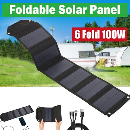 Foldable Solar Panel Charger for Outdoor Camping - Smarsty