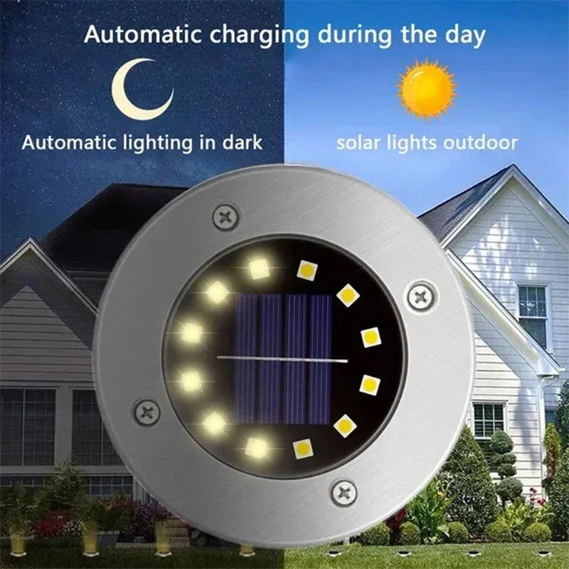 Solar Disk Lights for Outdoor Garden Decoration - Smarsty