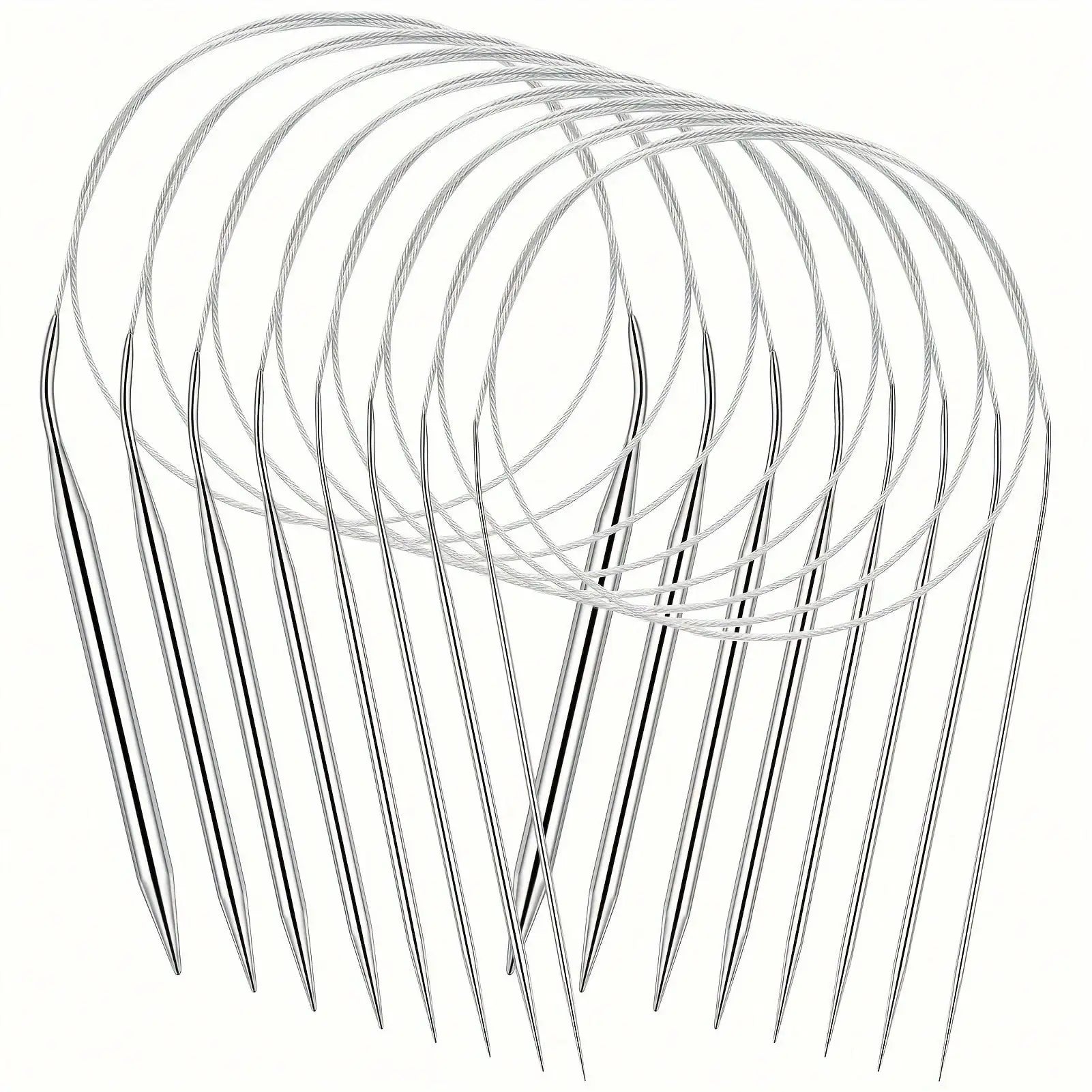 Professional Stainless Steel Knitting Needles Set for Comfort and Versatility - Smarsty