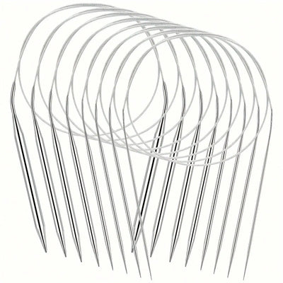 Professional Stainless Steel Knitting Needles Set for Comfort and Versatility - Smarsty
