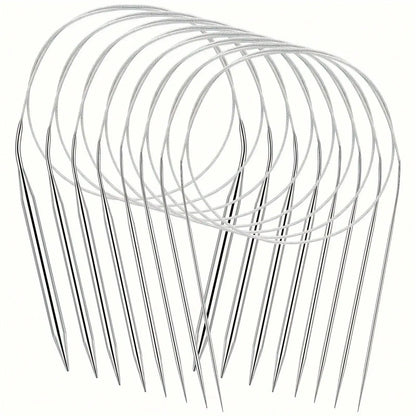Professional Stainless Steel Knitting Needles Set for Comfort and Versatility - Smarsty