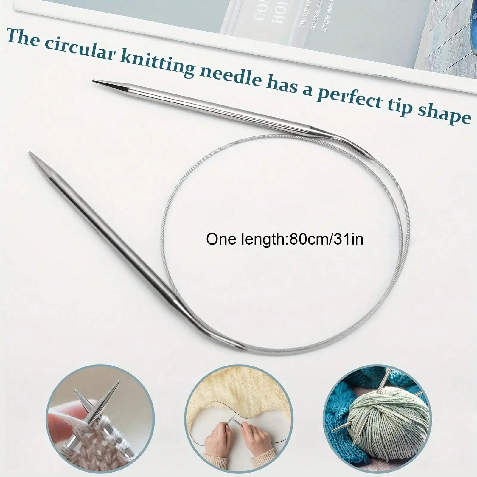 Professional Stainless Steel Knitting Needles Set for Comfort and Versatility - Smarsty