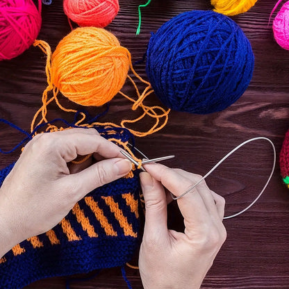 Professional Stainless Steel Knitting Needles Set for Comfort and Versatility - Smarsty