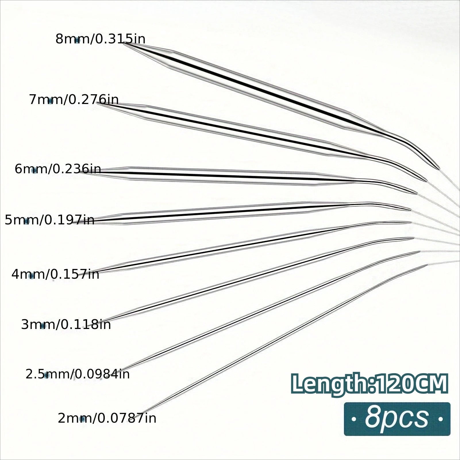 Professional Stainless Steel Knitting Needles Set for Comfort and Versatility - Smarsty