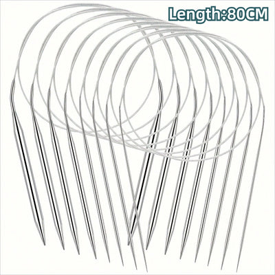 Professional Stainless Steel Knitting Needles Set for Comfort and Versatility - Smarsty