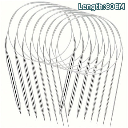 Professional Stainless Steel Knitting Needles Set for Comfort and Versatility - Smarsty