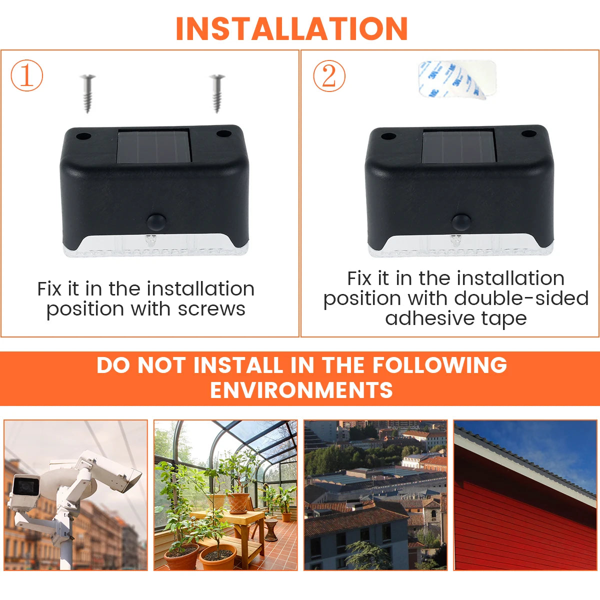 Solar LED Garden Lights Waterproof Outdoor Step Lamps - Smarsty