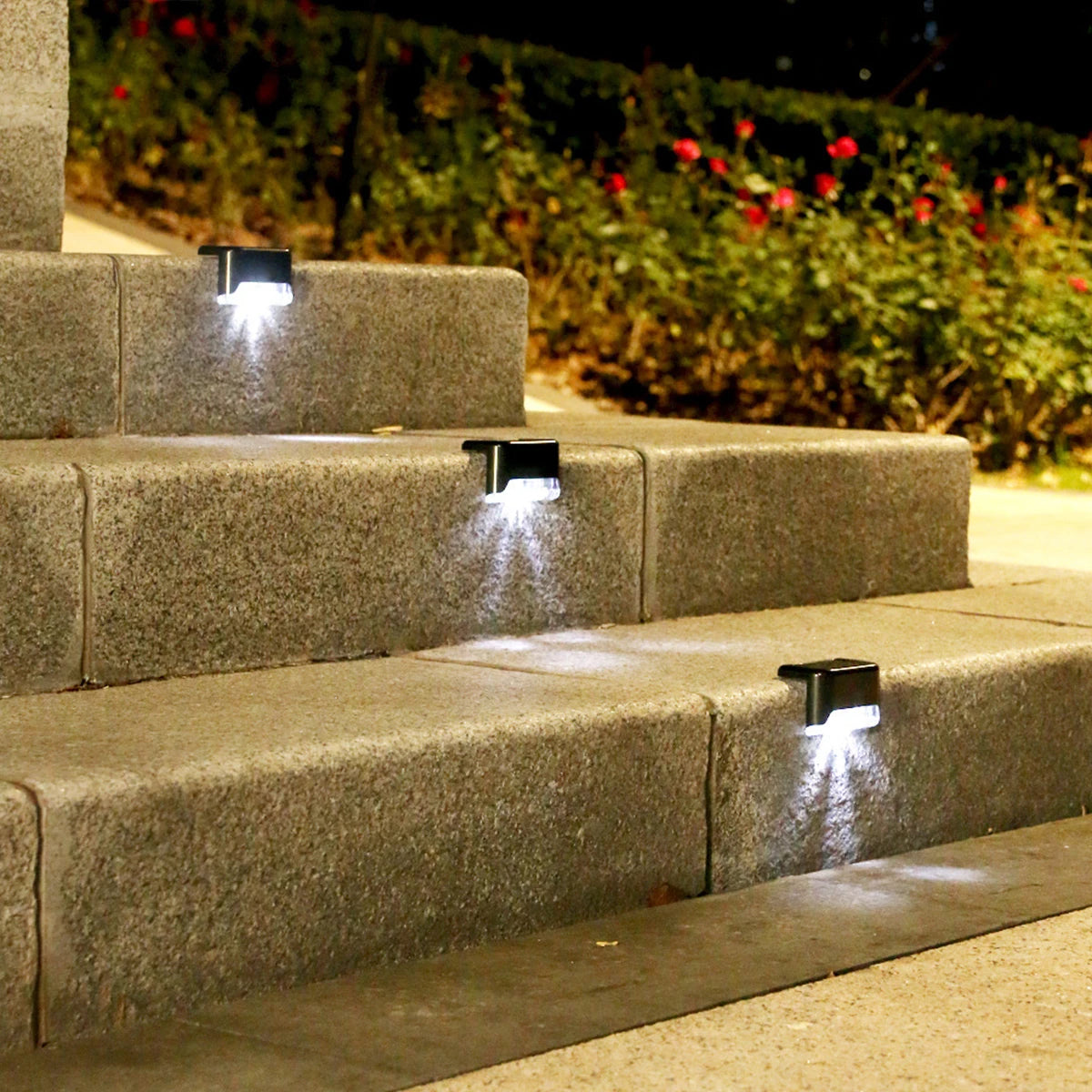 Solar LED Garden Lights Waterproof Outdoor Step Lamps - Smarsty