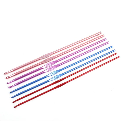 Colorful Aluminum Crochet Hooks Set for Easy Knitting - Smarsty