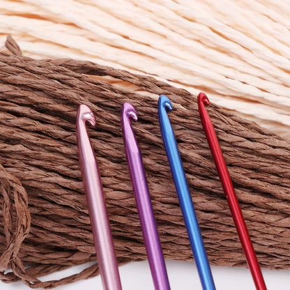Colorful Aluminum Crochet Hooks Set for Easy Knitting - Smarsty