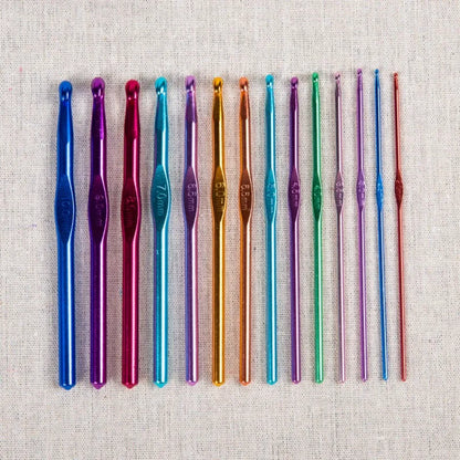 Colorful Aluminum Crochet Hooks Set for Easy Knitting - Smarsty
