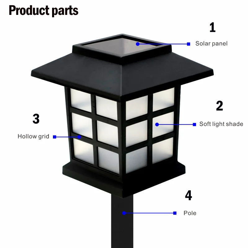 8pcs Waterproof Solar Garden Pathway Lights for Outdoor Decor - Smarsty