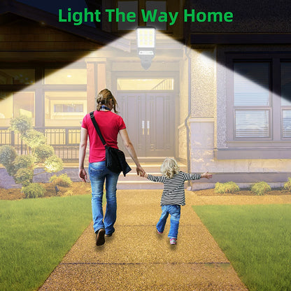 Solar Wall Lamp with Motion Sensor for Outdoor Lighting - Smarsty