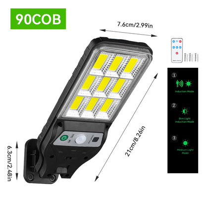 Solar Wall Lamp with Motion Sensor for Outdoor Lighting - Smarsty