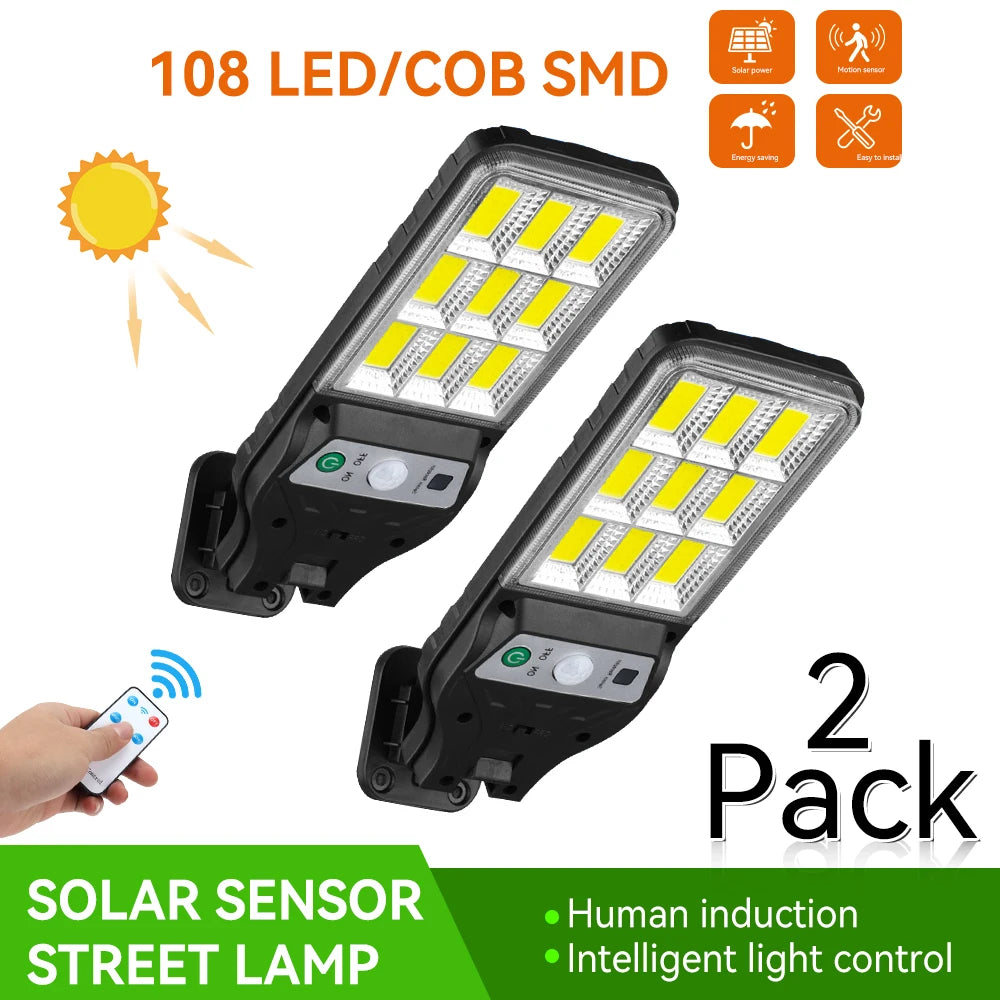 Solar Wall Lamp with Motion Sensor for Outdoor Lighting - Smarsty