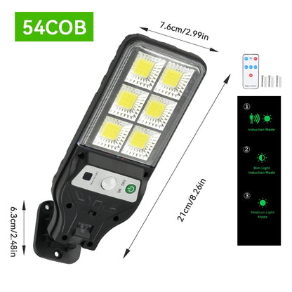 Solar Wall Lamp with Motion Sensor for Outdoor Lighting - Smarsty