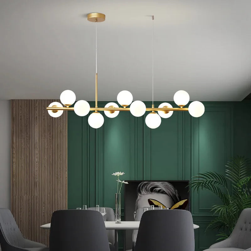 Nordic Modern LED Pendant Light with Glass Balls - Smarsty