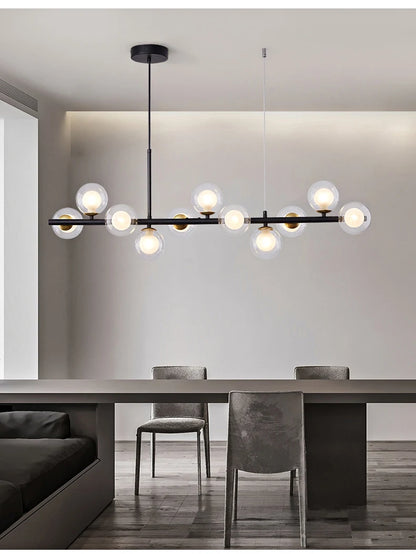 Nordic Modern LED Pendant Light with Glass Balls - Smarsty