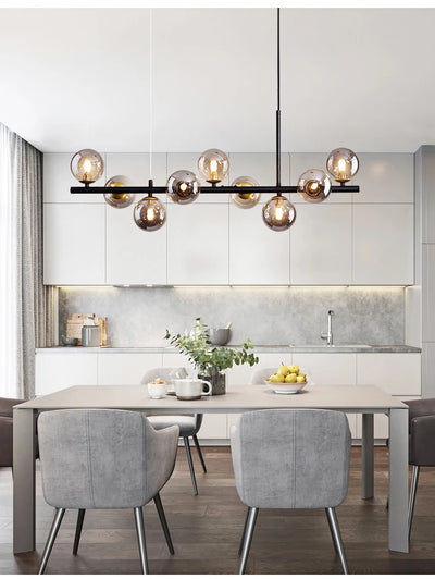 Nordic Modern LED Pendant Light with Glass Balls - Smarsty
