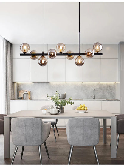 Nordic Modern LED Pendant Light with Glass Balls - Smarsty