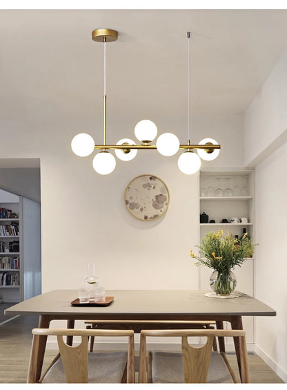 Nordic Modern LED Pendant Light with Glass Balls - Smarsty