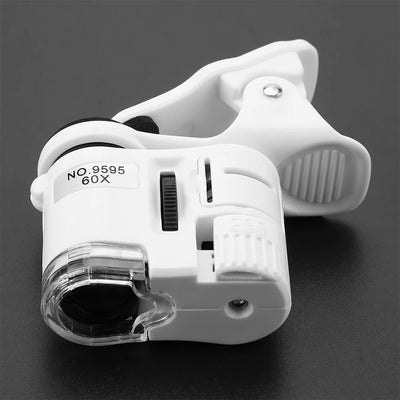 Mini Mobile Phone Clip Microscope with 60X Magnification - Smarsty