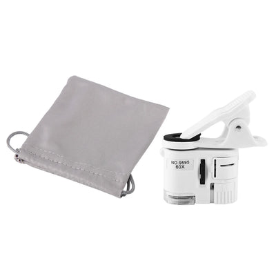 Mini Mobile Phone Clip Microscope with 60X Magnification - Smarsty