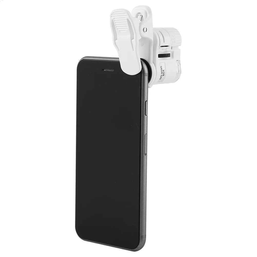 Mini Mobile Phone Clip Microscope with 60X Magnification - Smarsty