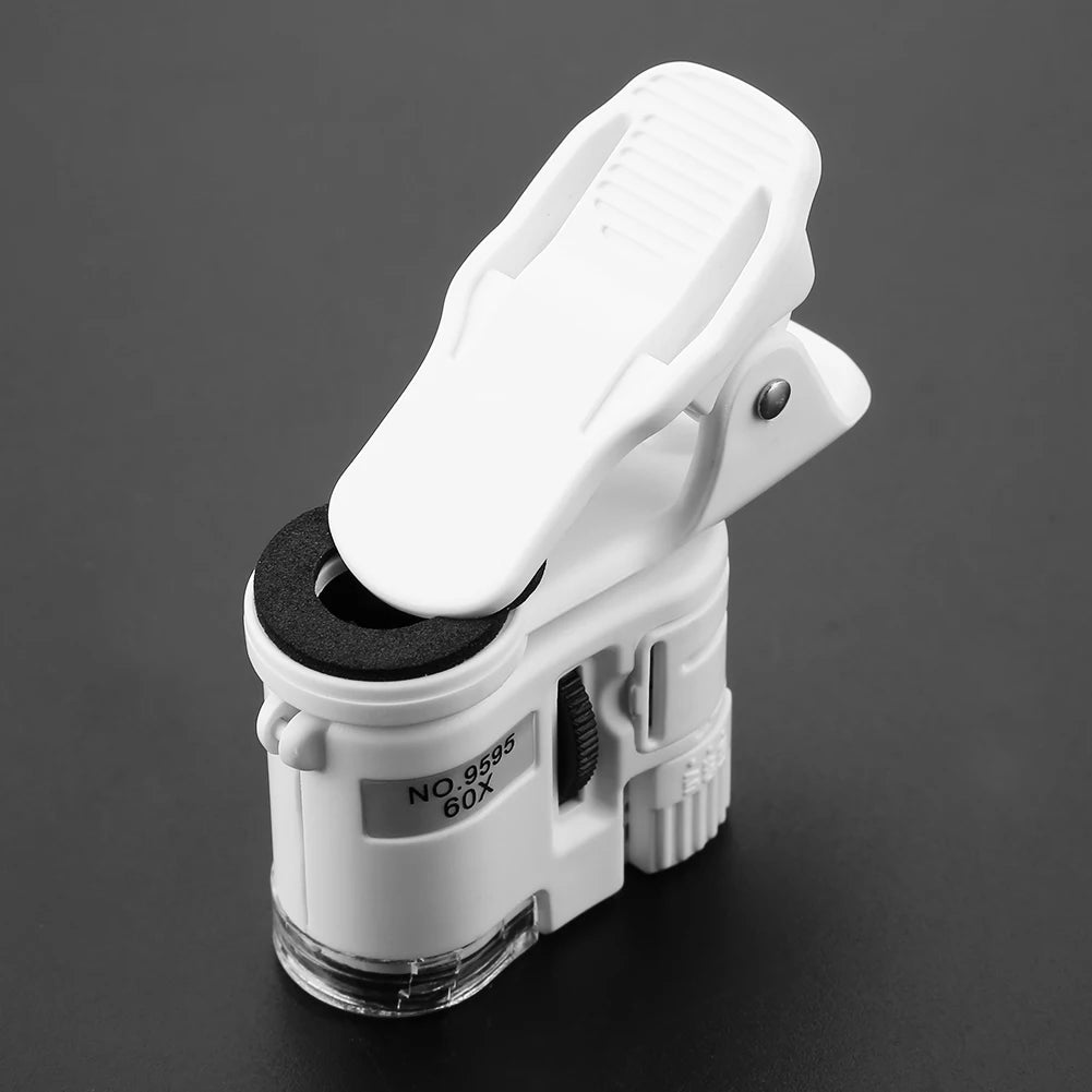Mini Mobile Phone Clip Microscope with 60X Magnification - Smarsty