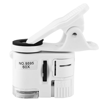 Mini Mobile Phone Clip Microscope with 60X Magnification - Smarsty