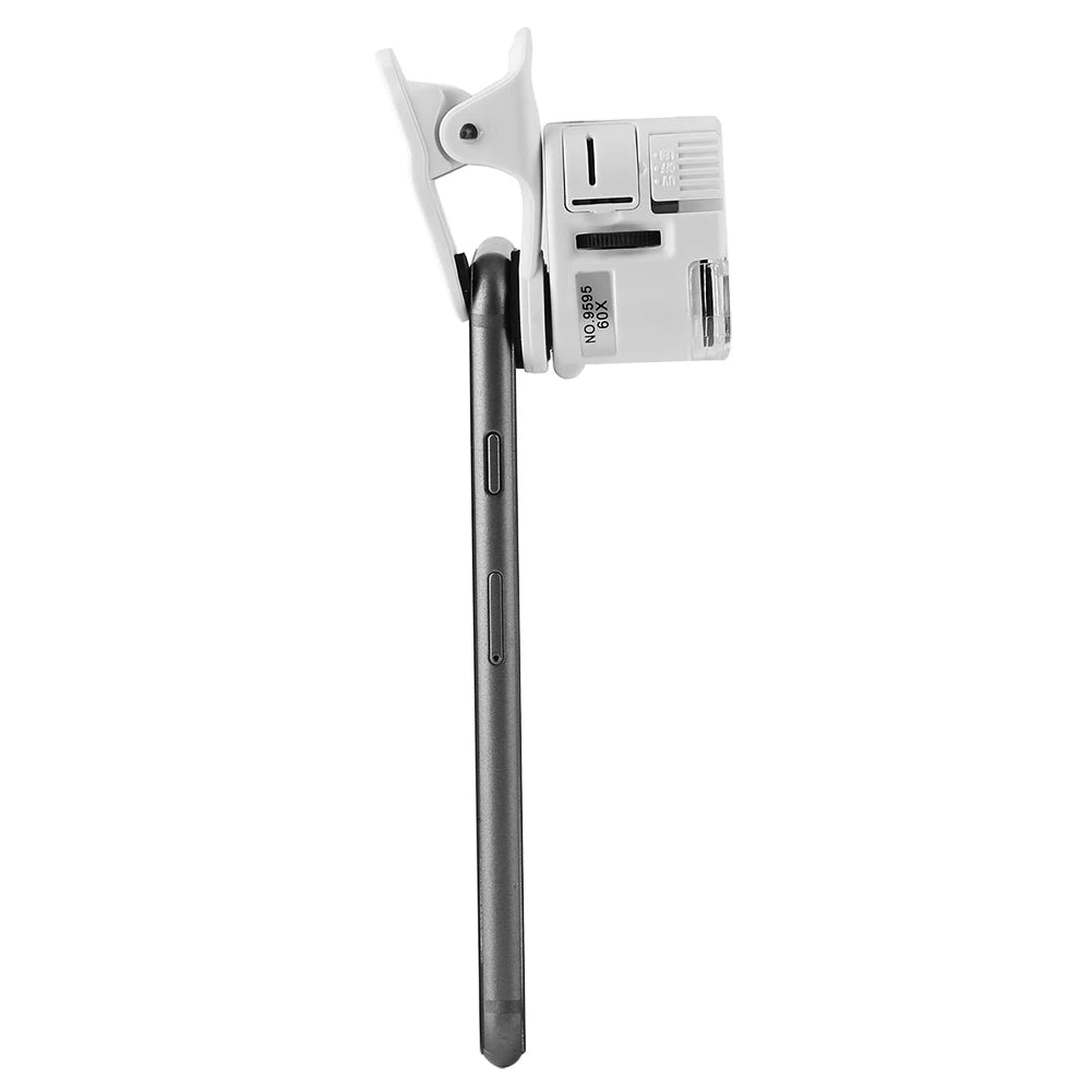 Mini Mobile Phone Clip Microscope with 60X Magnification - Smarsty