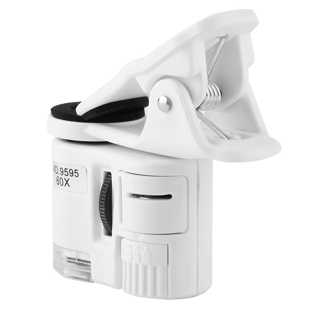 Mini Mobile Phone Clip Microscope with 60X Magnification - Smarsty
