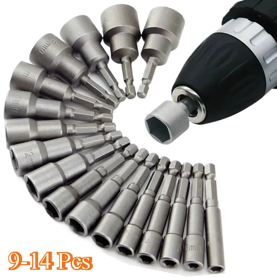 Durable 9-14pcs Hex Socket Driver Set for Versatile Use - Smarsty