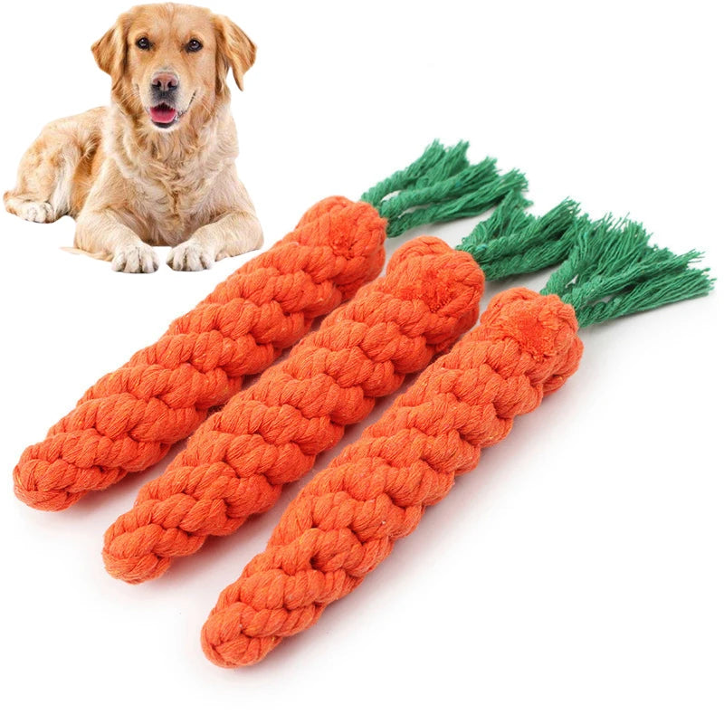 Durable Cotton Rope Dog Chew Toy for Teeth Cleaning - Smarsty