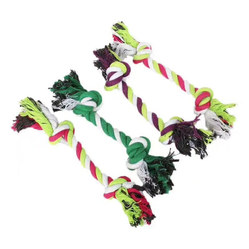 Durable Cotton Rope Dog Chew Toy for Teeth Cleaning - Smarsty