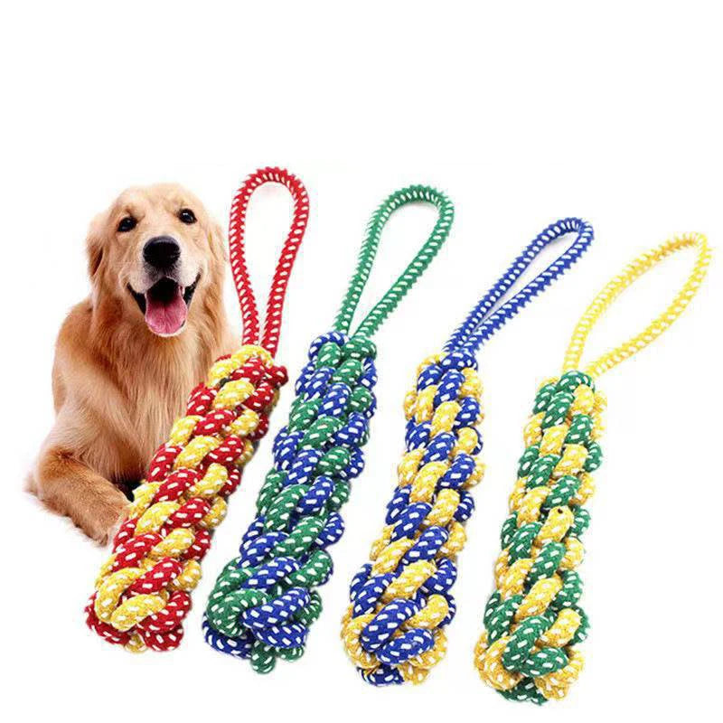 Durable Cotton Rope Dog Chew Toy for Teeth Cleaning - Smarsty