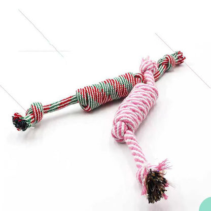 Durable Cotton Rope Dog Chew Toy for Teeth Cleaning - Smarsty