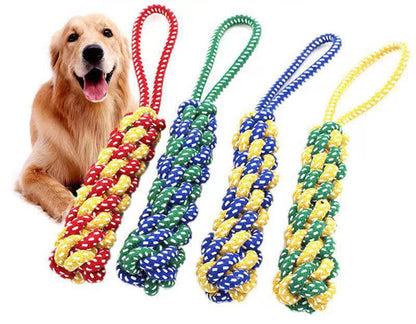 Durable Cotton Rope Dog Chew Toy for Teeth Cleaning - Smarsty