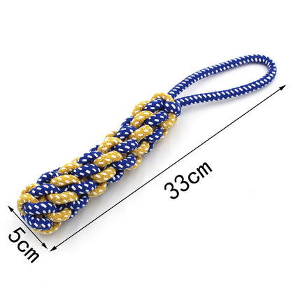 Durable Cotton Rope Dog Chew Toy for Teeth Cleaning - Smarsty