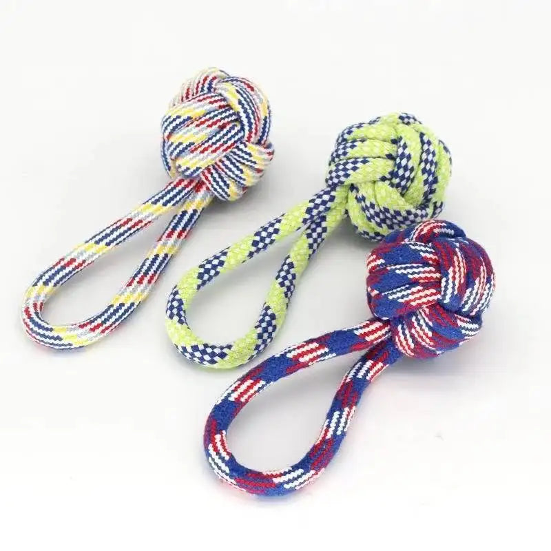 Durable Cotton Rope Dog Chew Toy for Teeth Cleaning - Smarsty