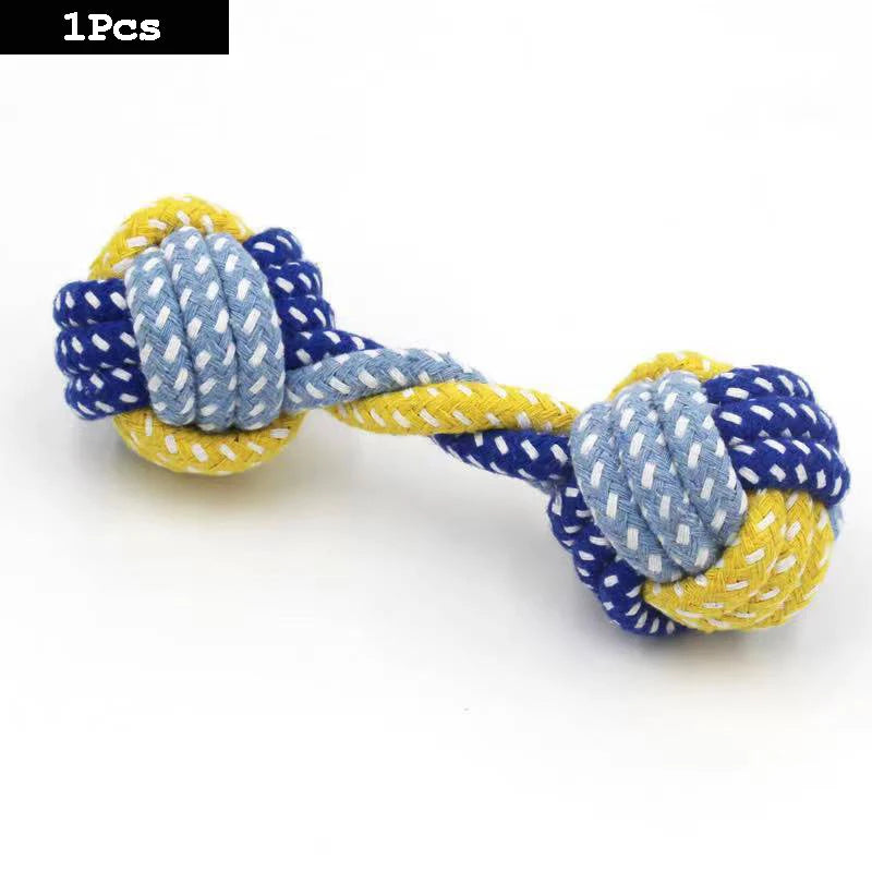 Durable Cotton Rope Dog Chew Toy for Teeth Cleaning - Smarsty