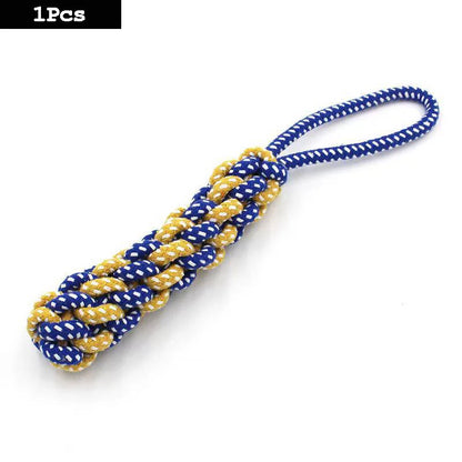 Durable Cotton Rope Dog Chew Toy for Teeth Cleaning - Smarsty
